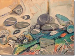 ABisset Still Life with Stones (oil)